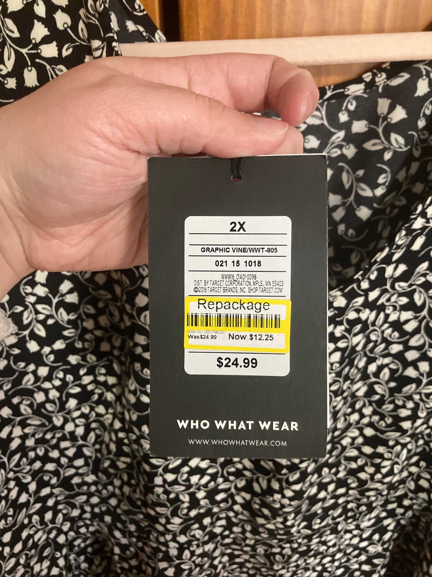 Floral peplum blouse - 2X