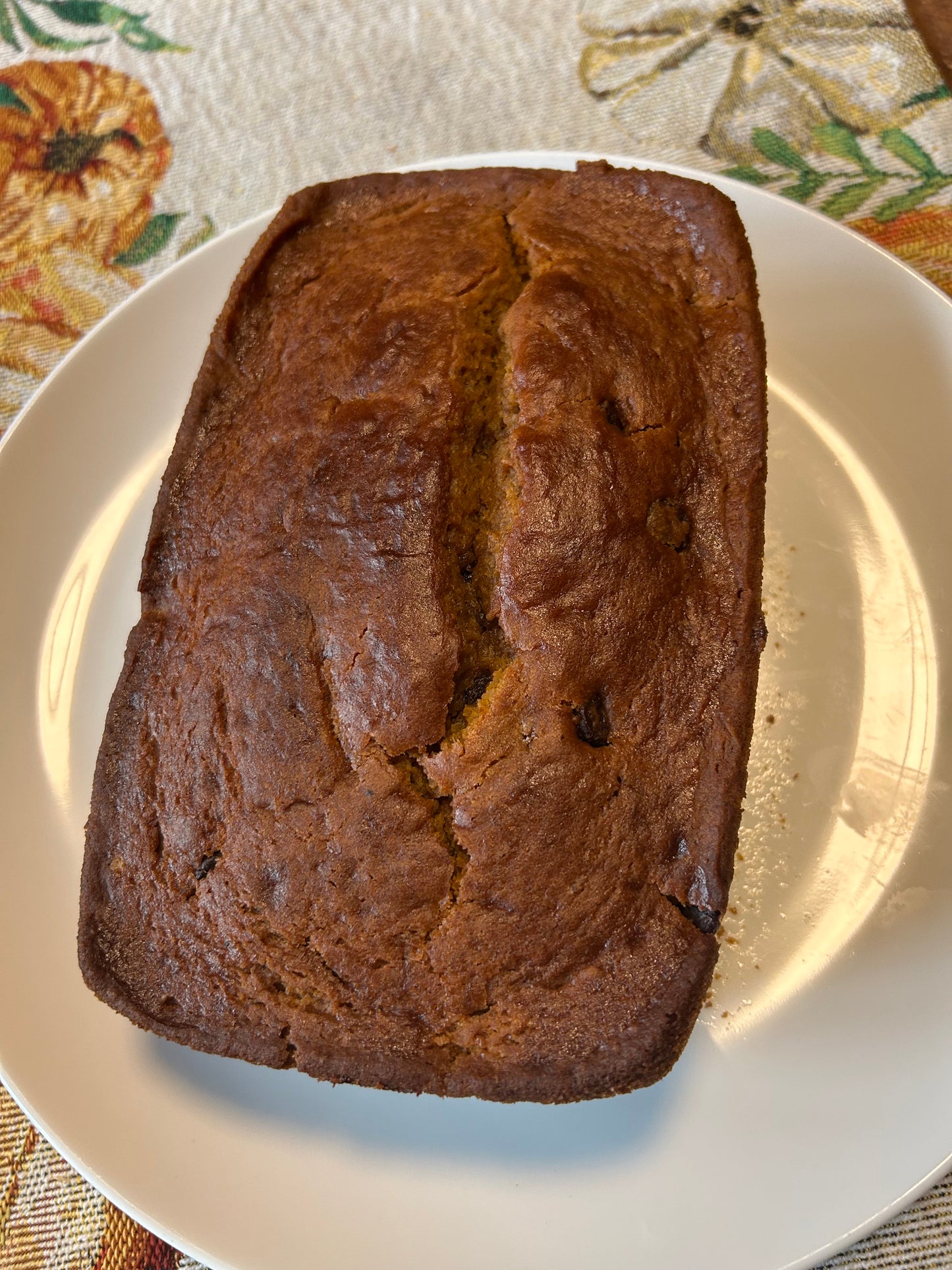 Organic (mostly) Pumpkin Chocolate Chip Sweet Bread (TG)