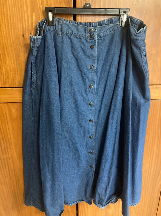 Vintage Denim Skirt - 26W