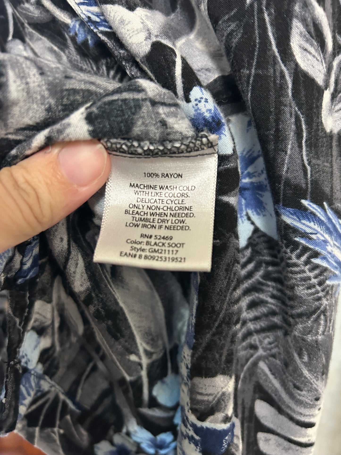 Bird & Floral Hawaiian Shirt XL