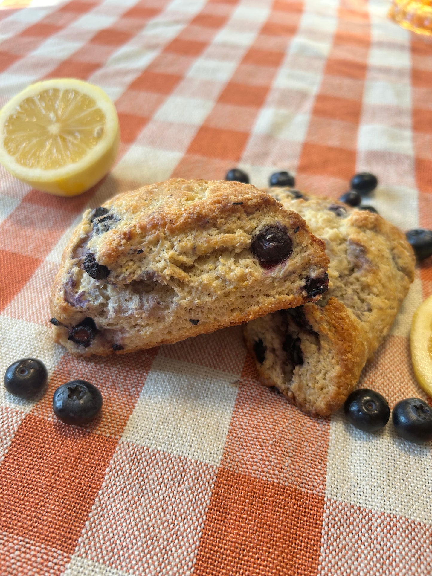 Blueberry Lemon Organic Sourdough Scones