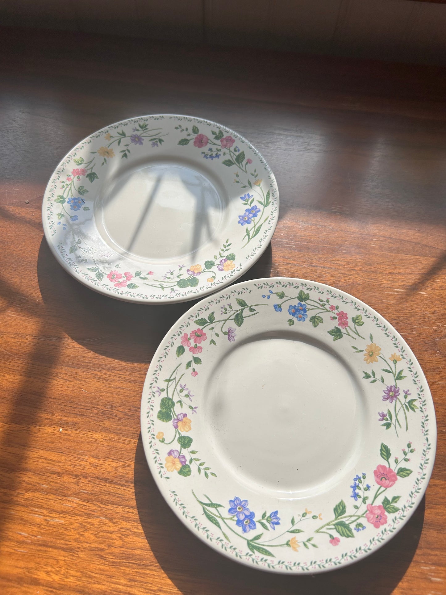 Vintage Floral Saucers