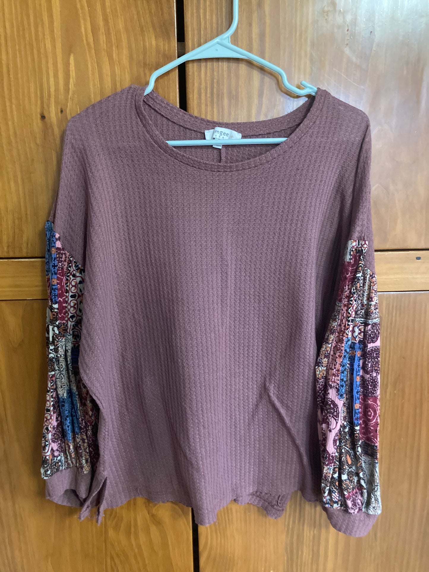 Waffle Knit Top - XL