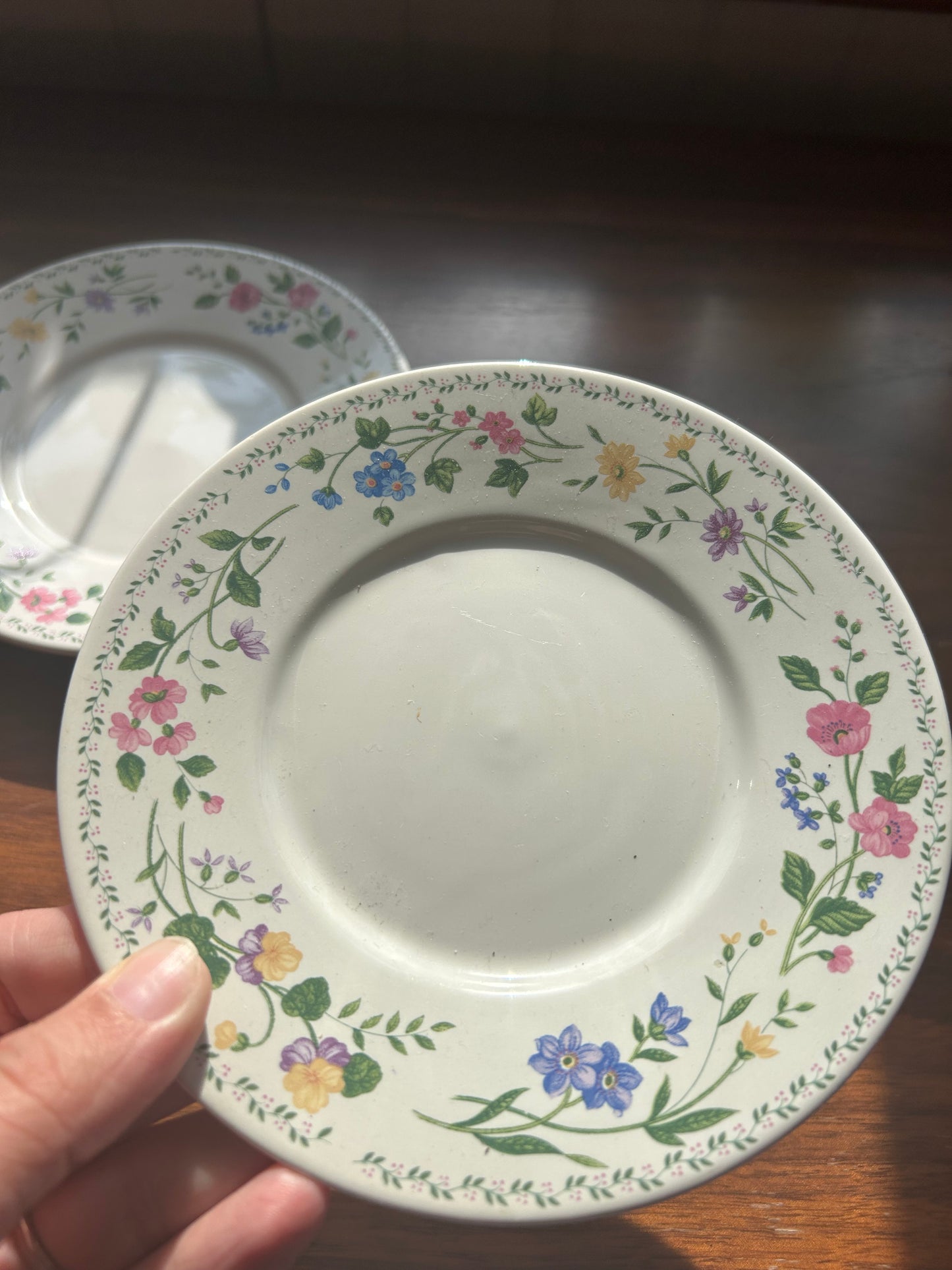 Vintage Floral Saucers