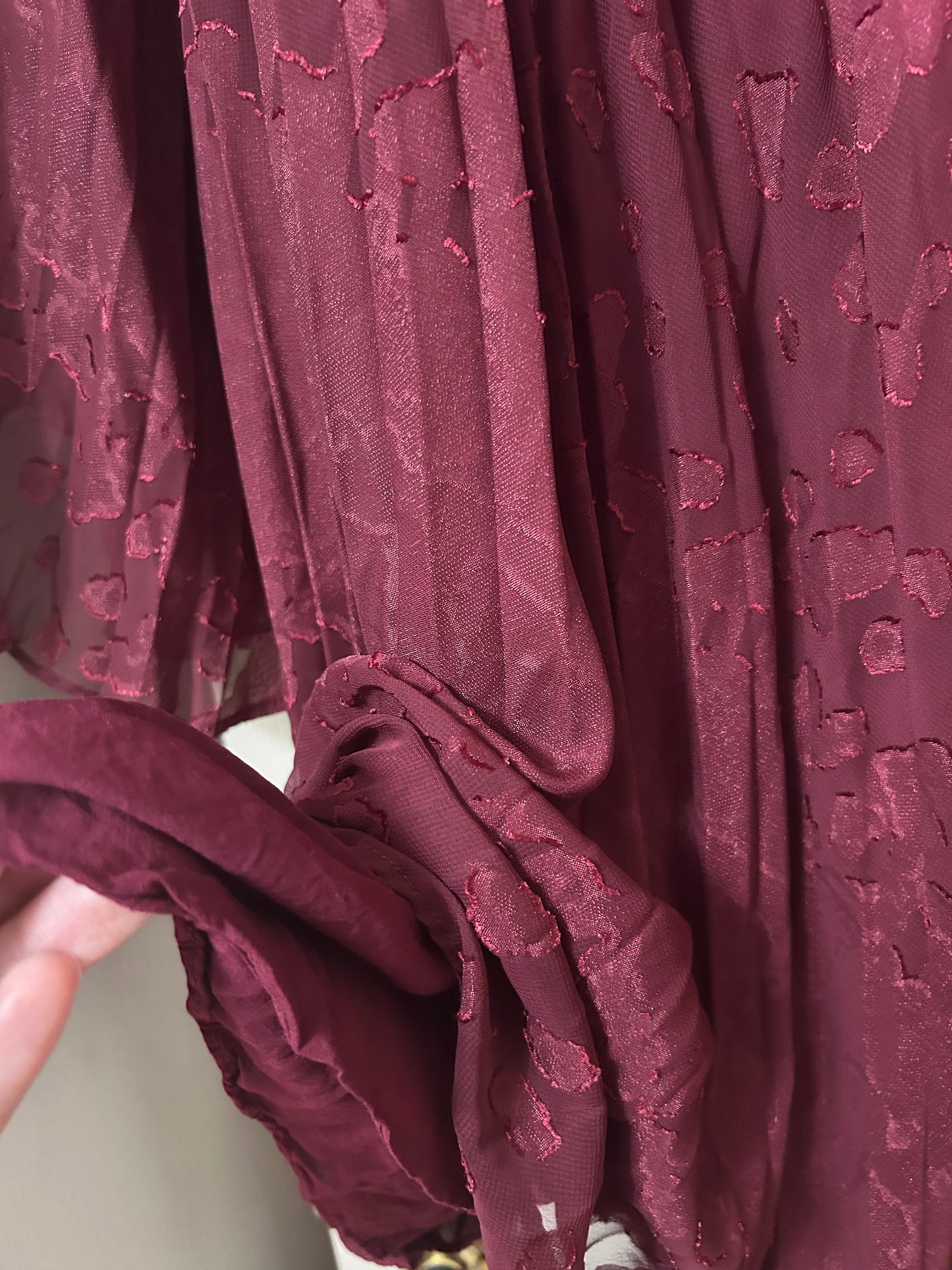 Anthropologie Maroon Dress M
