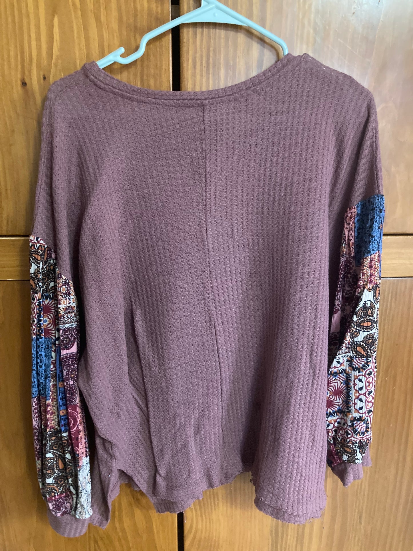 Waffle Knit Top - XL