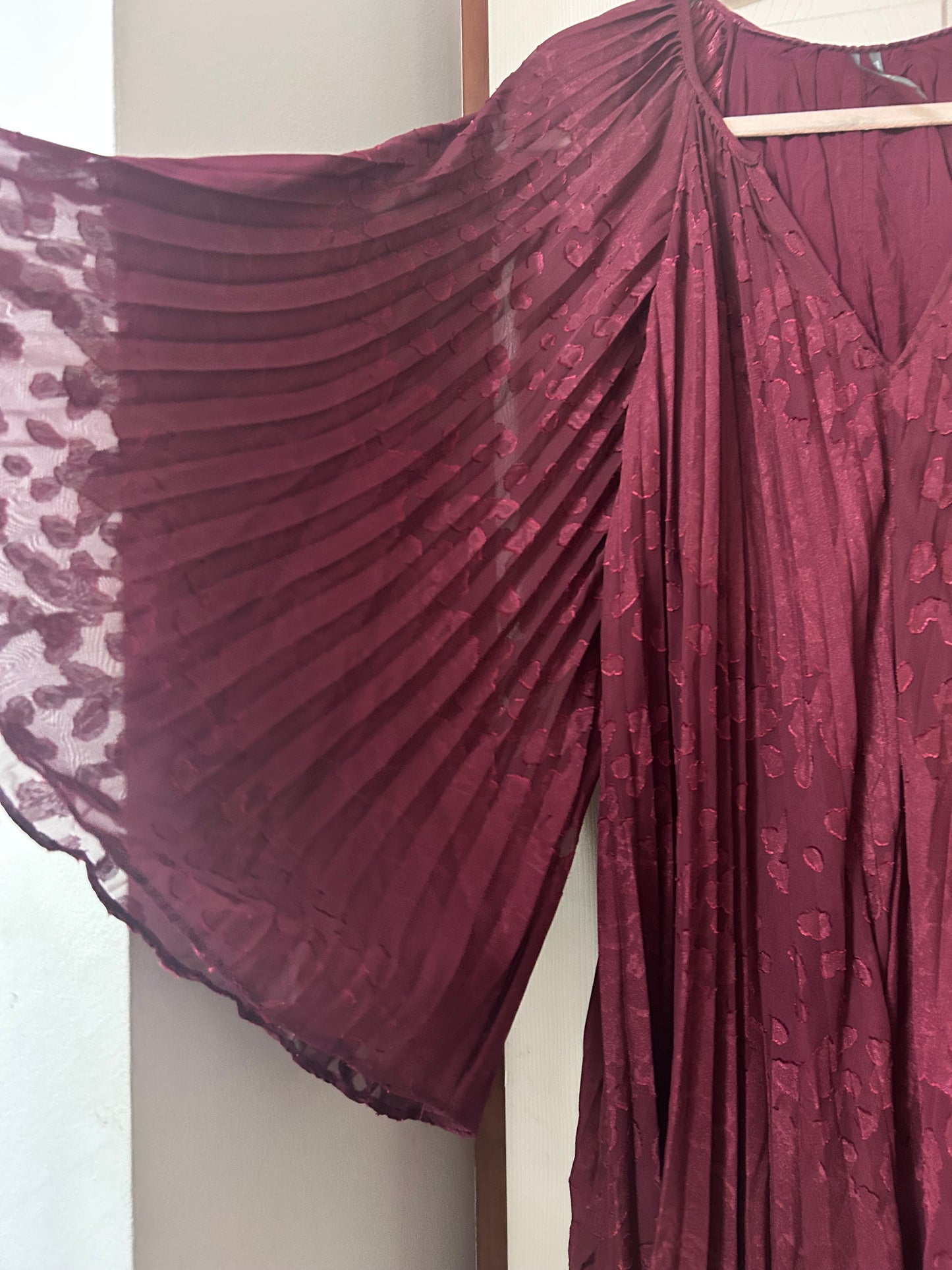 Anthropologie Maroon Dress M