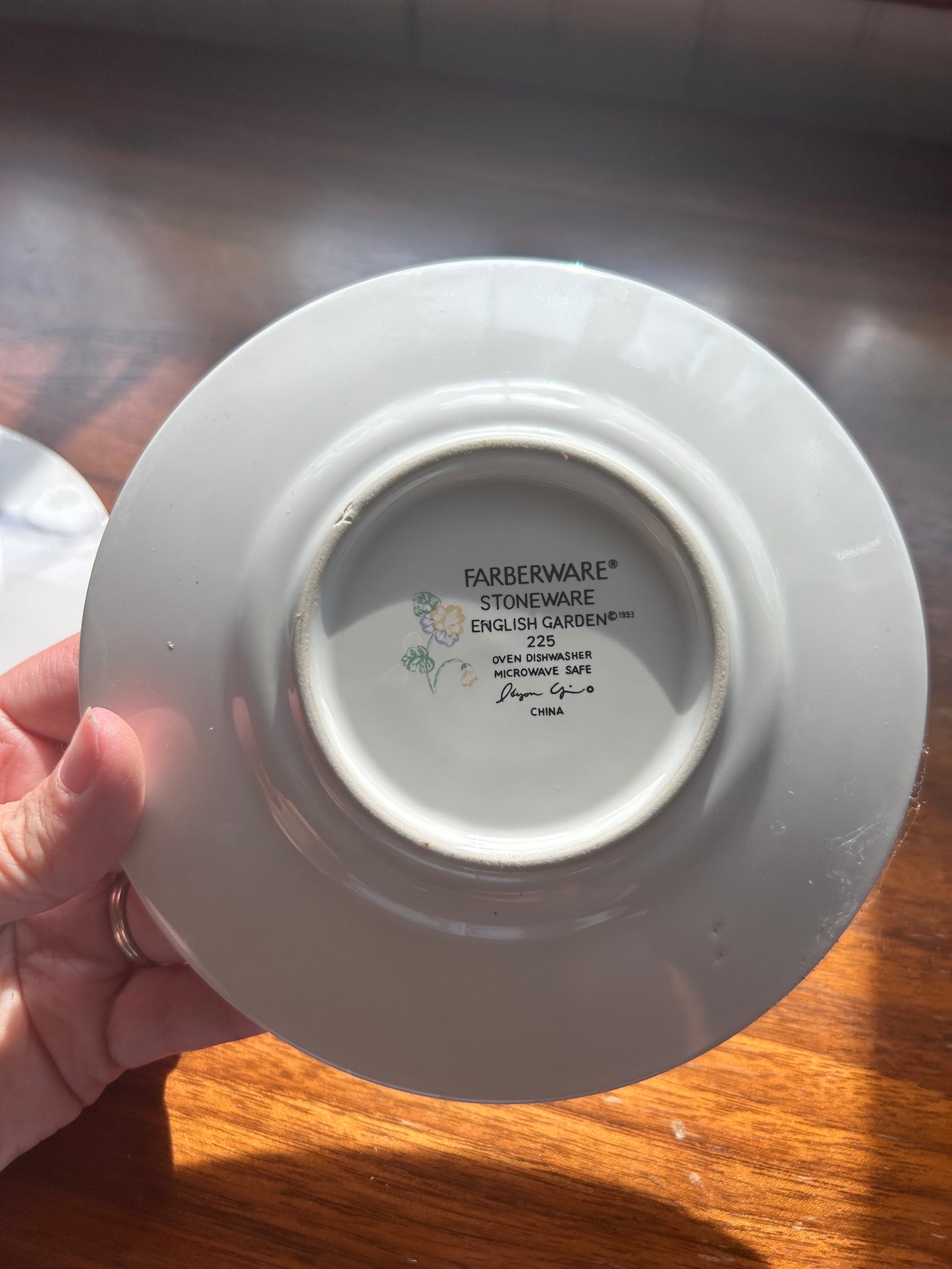 Vintage Floral Saucers