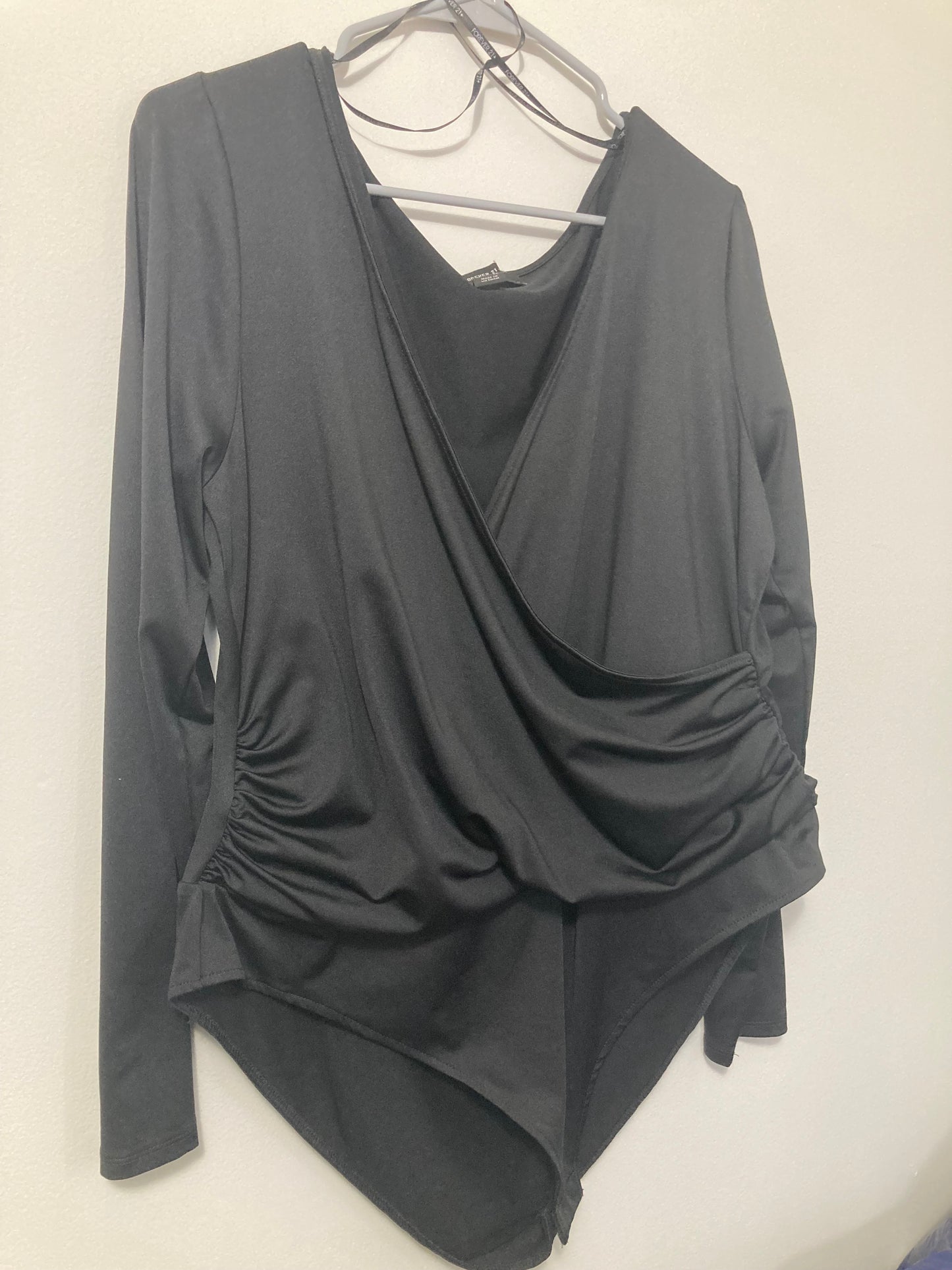 Black wrap bodysuit 3X