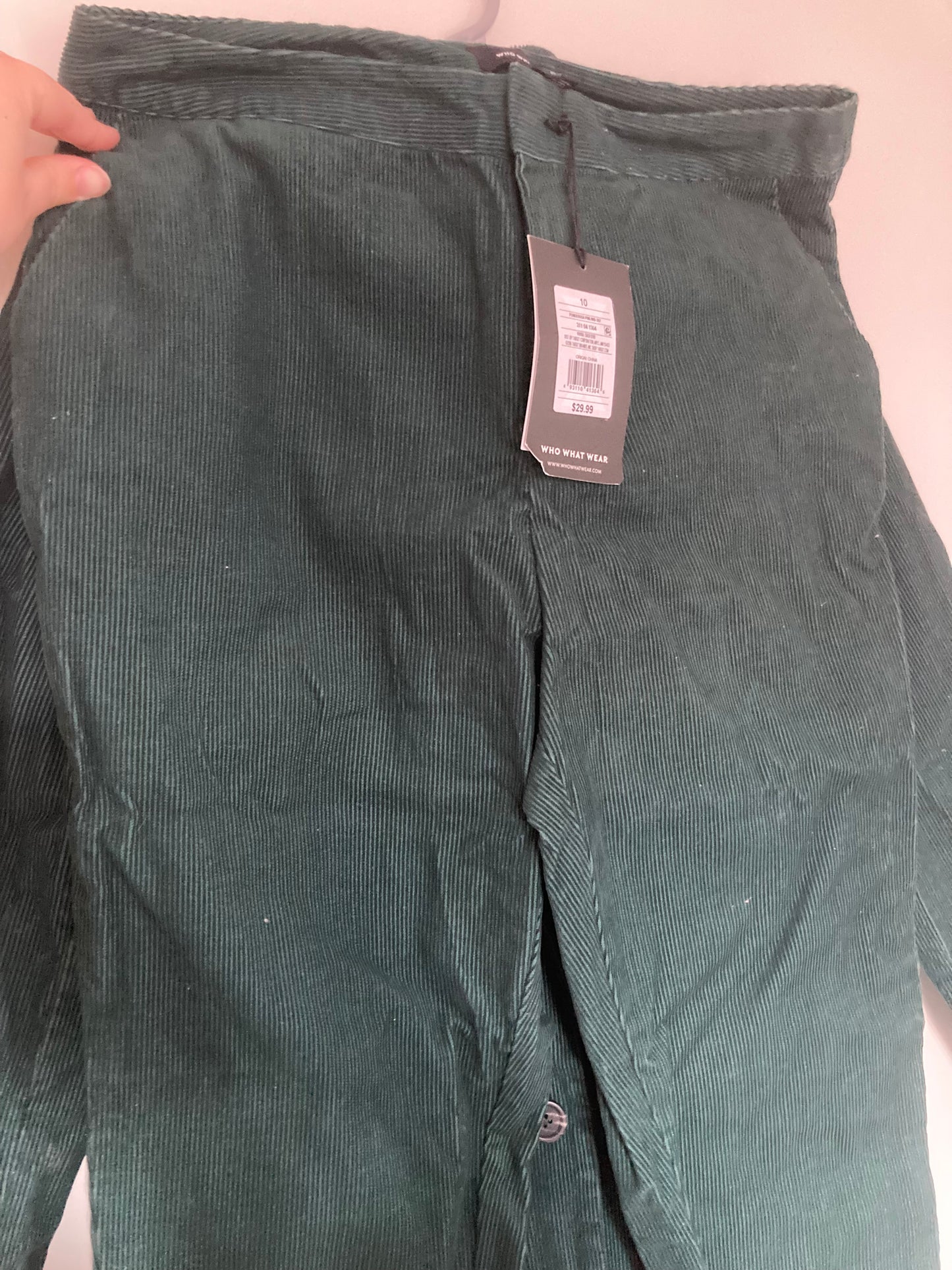 Emerald green corduroy set L