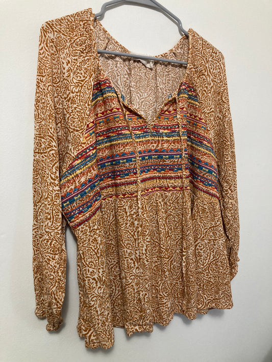 Embroidered blouse 1X