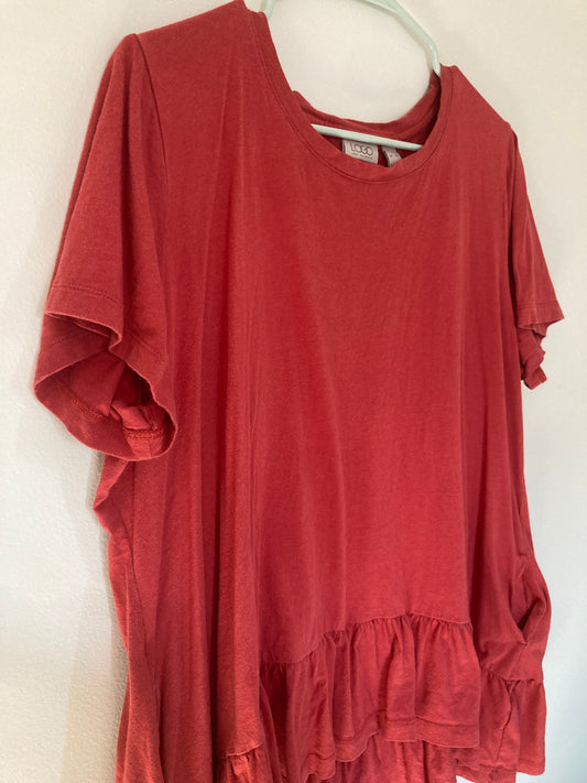 Ruffled top XL