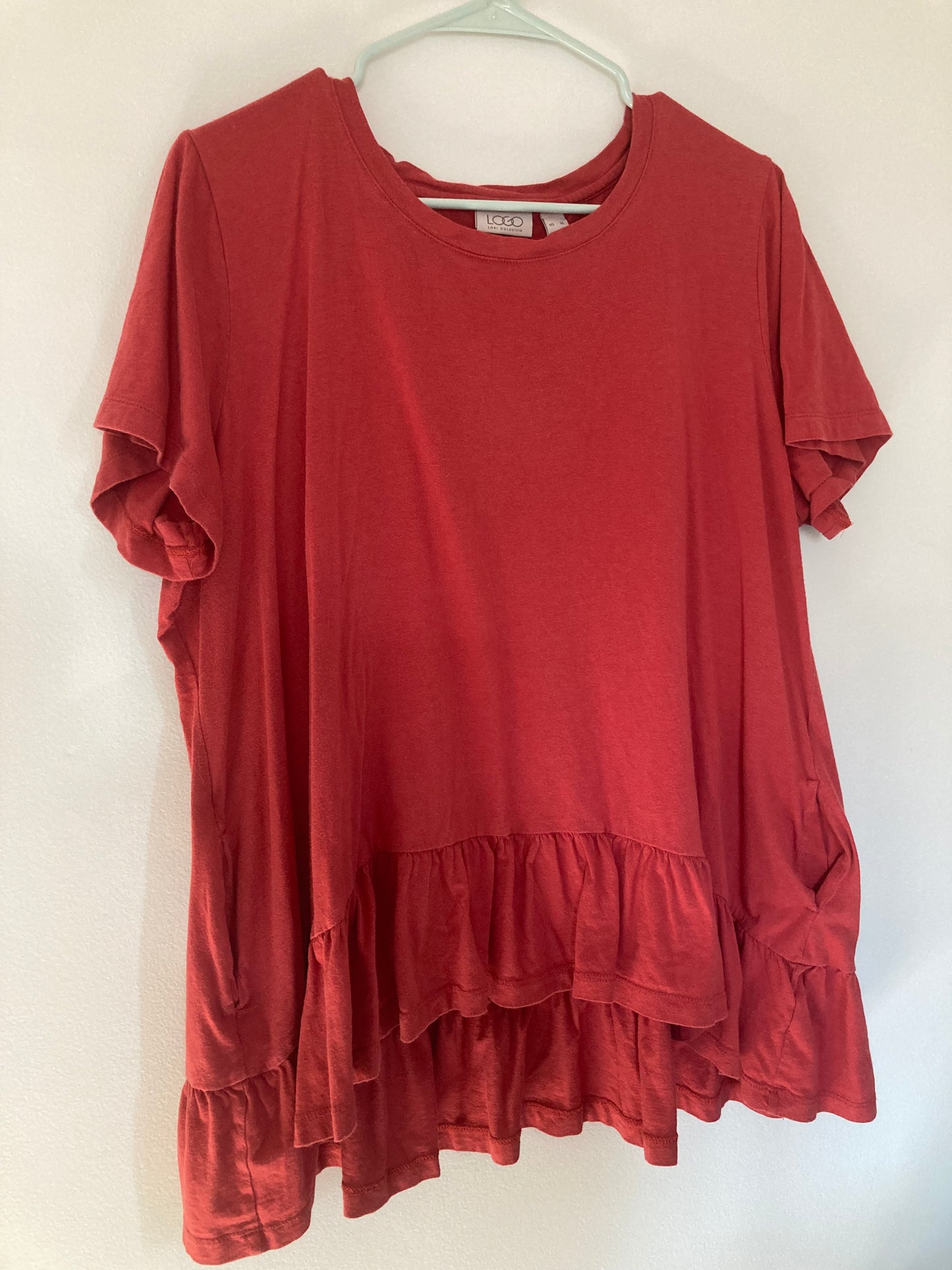 Ruffled top XL