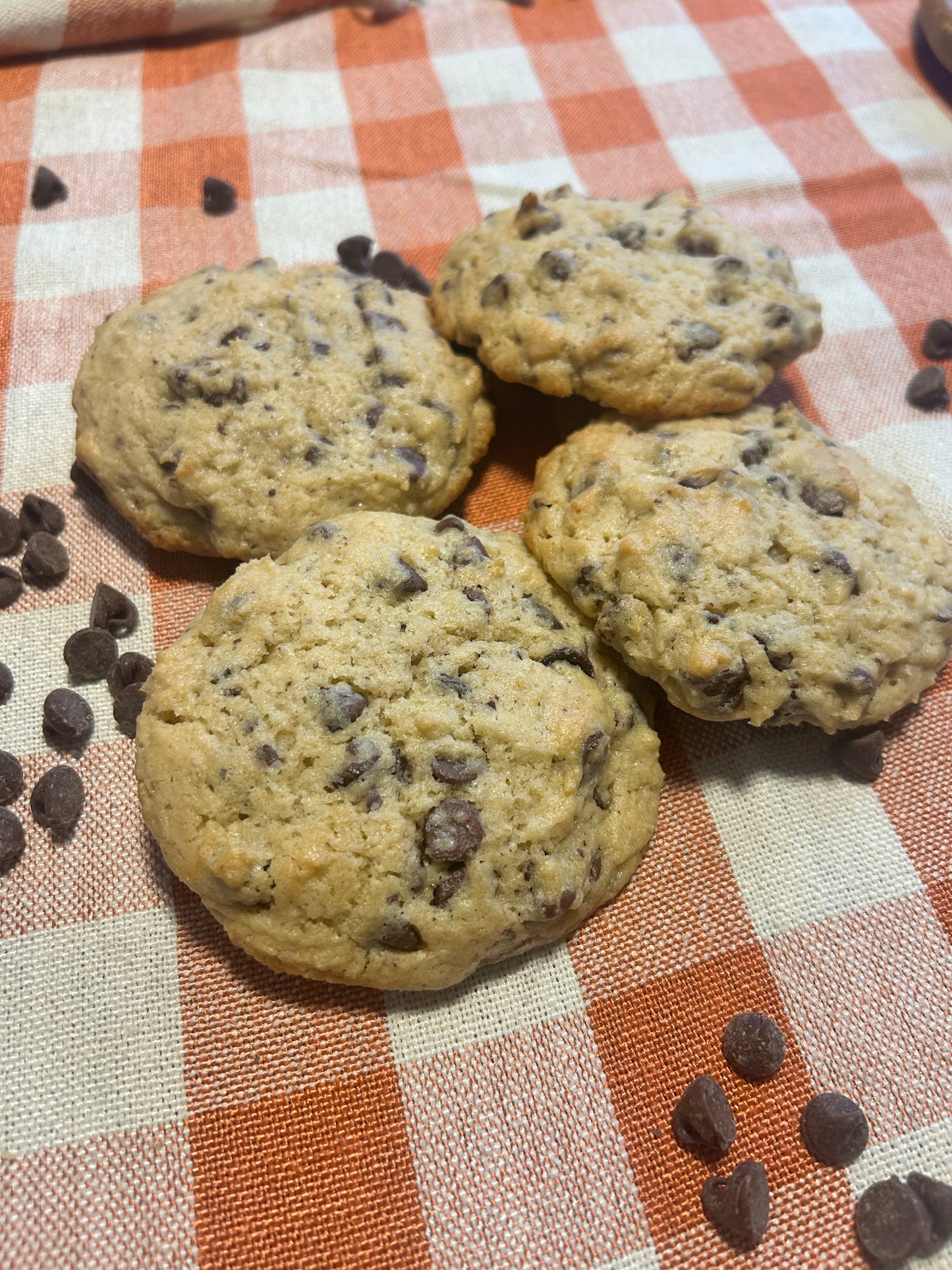 Organic (mostly) Sourdough Chocolate Chip Cookies