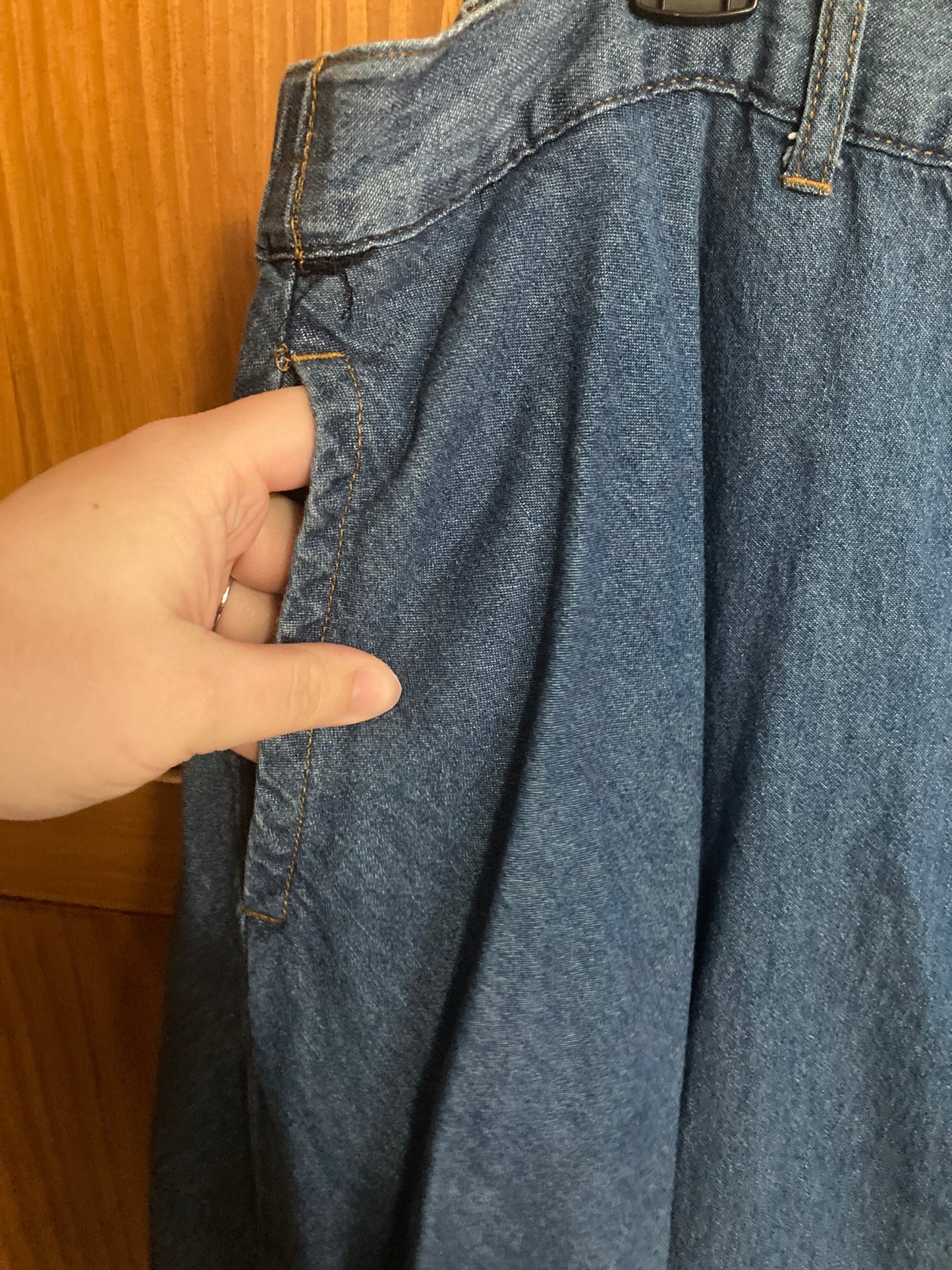 Vintage Denim Skirt - 26W