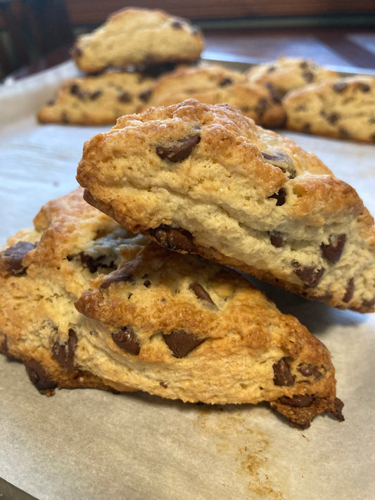 Sourdough Chocolate Chip Scones