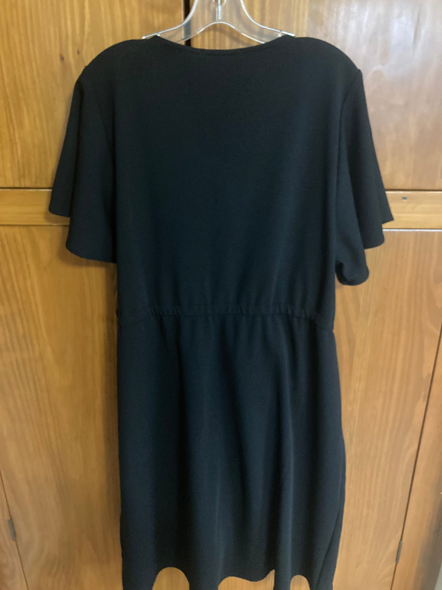 Black wrap dress 2X